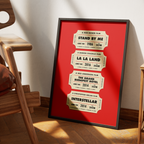 Top 4 Movie Ticket Poster | Personalized Letterboxd-Inspired Film Print